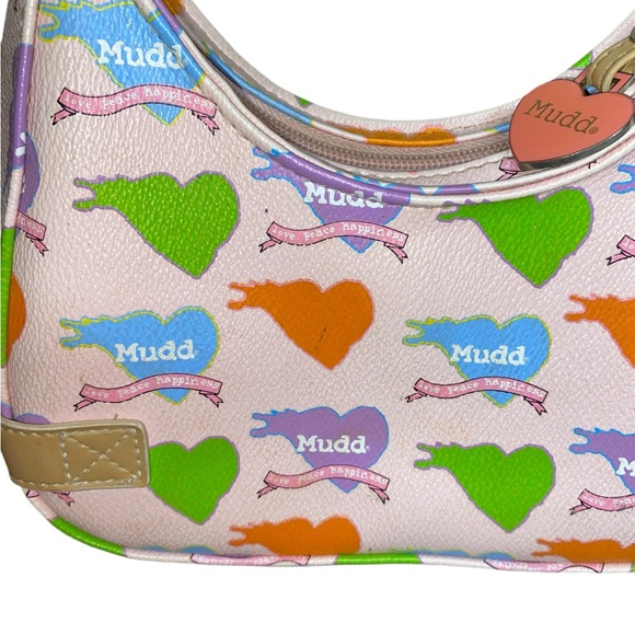 Vintage Y2K Mudd Mini HandBag Small Hearts - Picture 2 of 6
